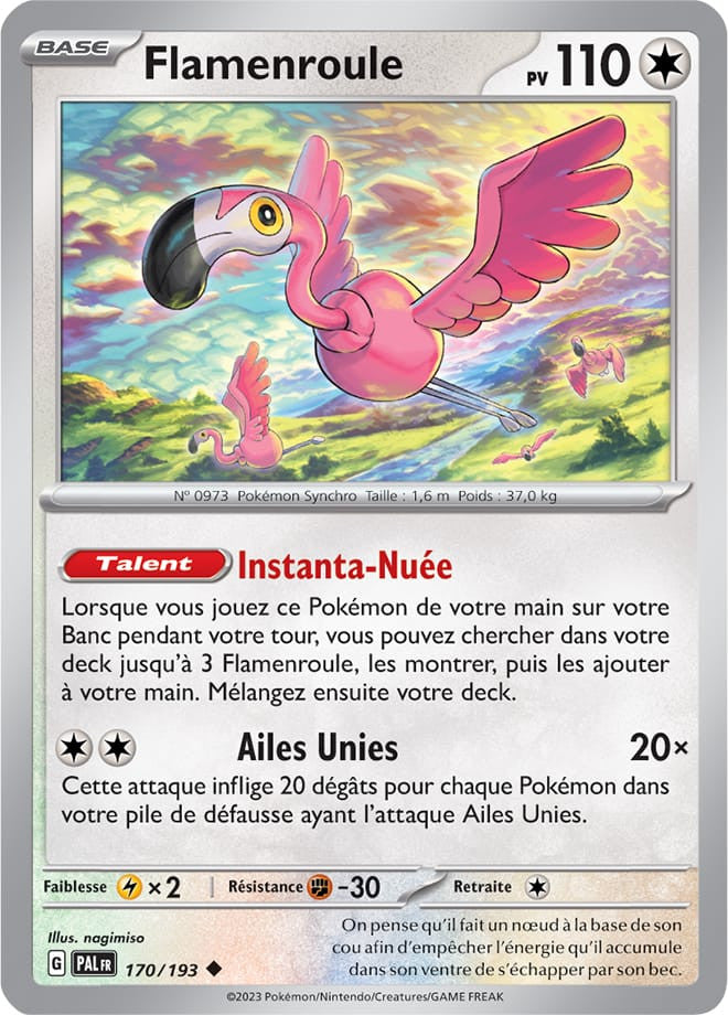 Flamenroule - 170/193 - Carte Pokémon Évolutions à Paldea EV02