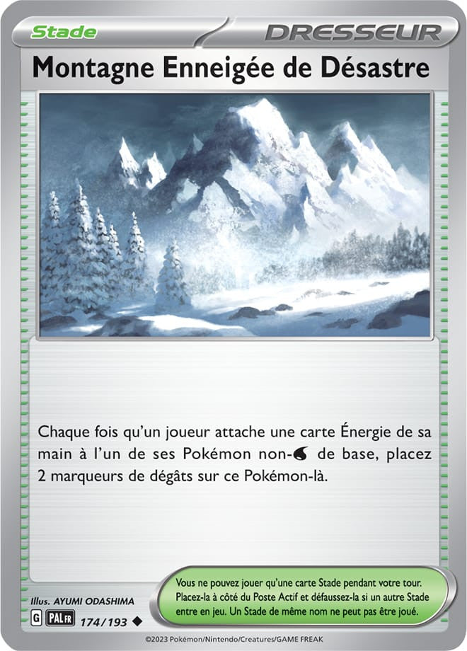 Montagne Enneigée de Désastre - 174/193 - Carte Pokémon Évolutions à Paldea EV02