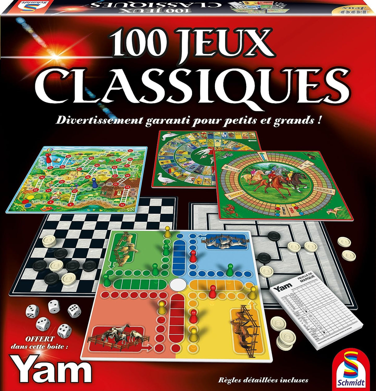 Schmidt - Malette de Jeu - 100 Jeux Classiques