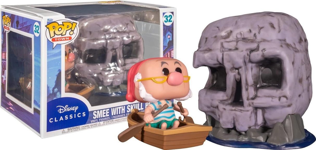 Disney Peter Pan POP! Town Skull Rock with Smee Exclusive Vinyle Figurine 10cm N°32