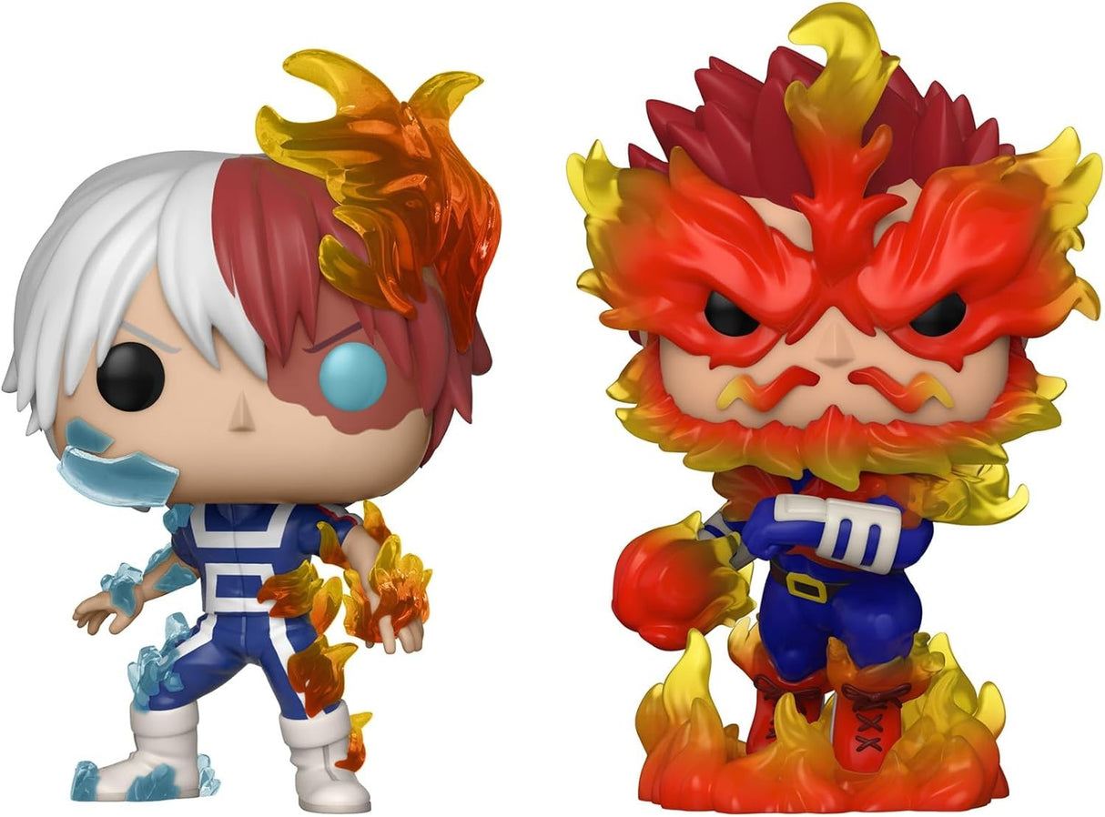 My Hero Academia Pack de 2 POP! Animation Endeavor & Todoroki Special Edition Vinyle Figurine 10cm