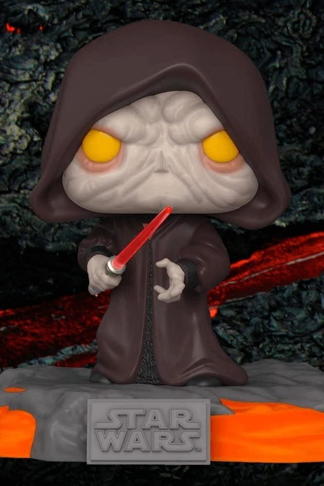 Star Wars POP! Deluxe Red Saber Series Volume 1 Darth Sidious Special Edition Vinyle Figurine 10cm N°519