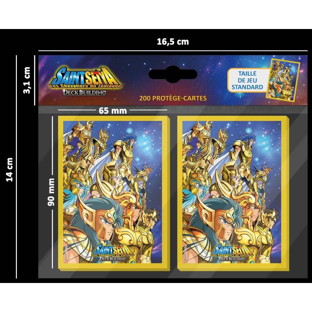 Saint Seiya - Les Chevaliers du Zodiaque - Deck Building Protèges Carte Or (200) - Yoka by Tsume