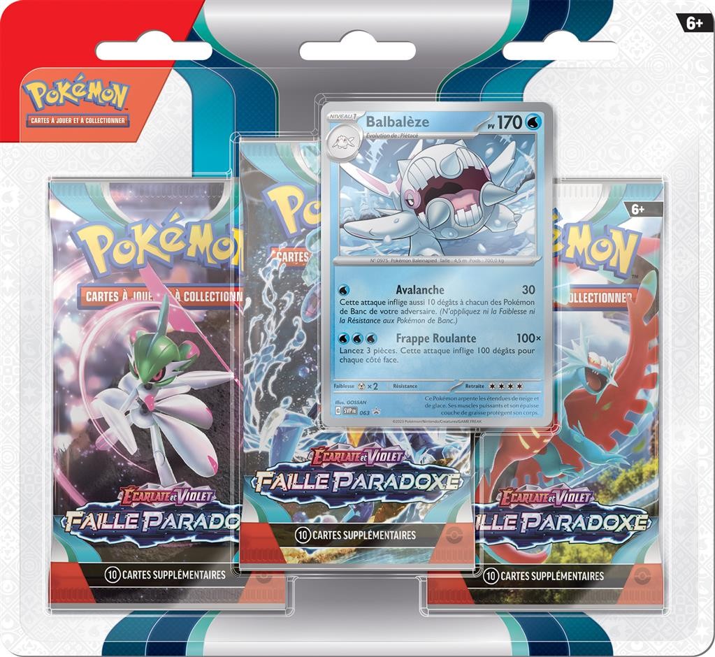 Pokémon JCC - Tri-Pack EV04 Faille Paradoxe : Balbalèze *FR*