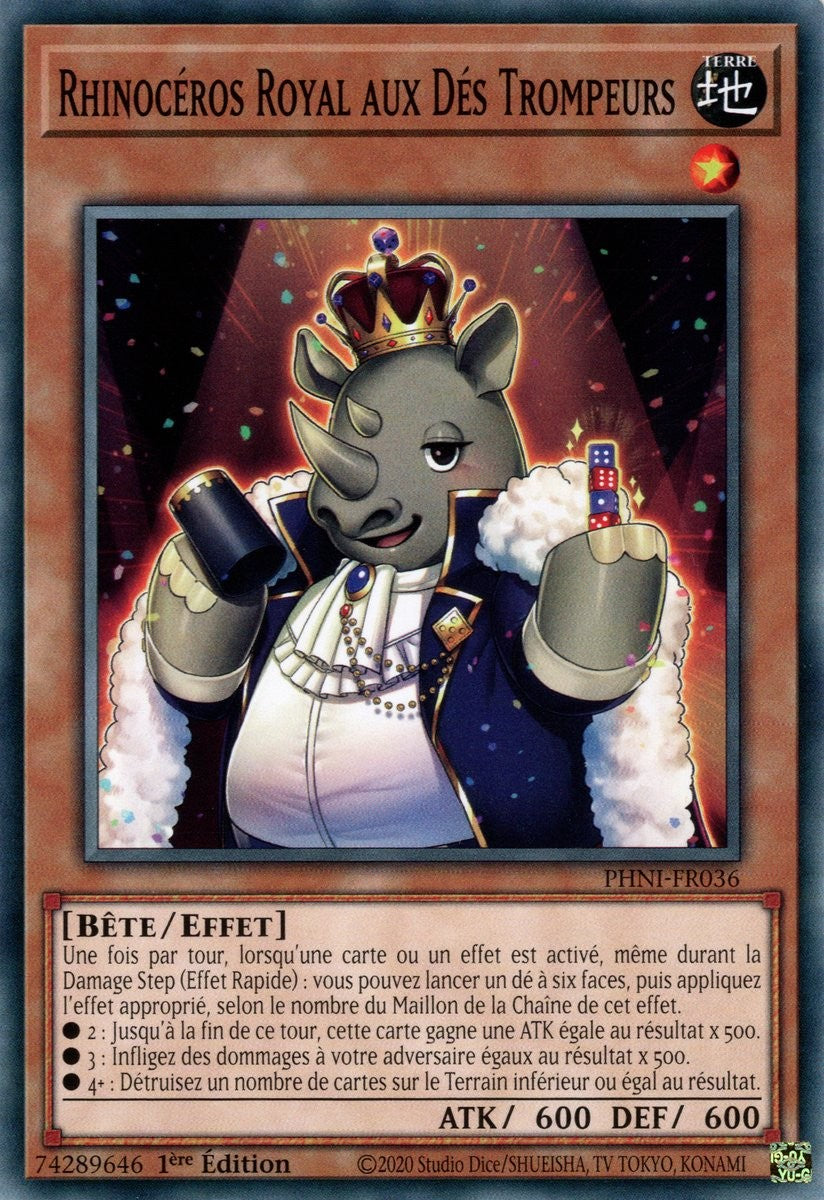 Rhinocéros Royal aux Dés Trompeurs - PHNI-FR036