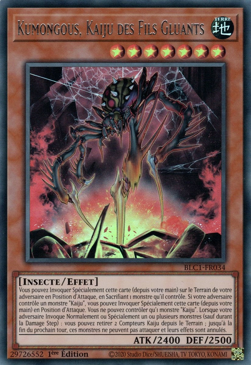 Kumongous, Kaiju des Fils Gluants - BLC1-FR034 (Argent)
