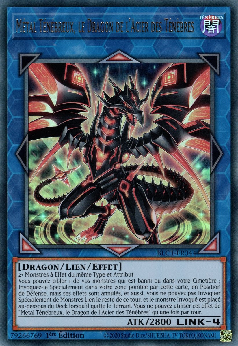 Métal Ténébreux, le Dragon de l'Acier des Ténèbres - BLC1-FR044 (Doré)