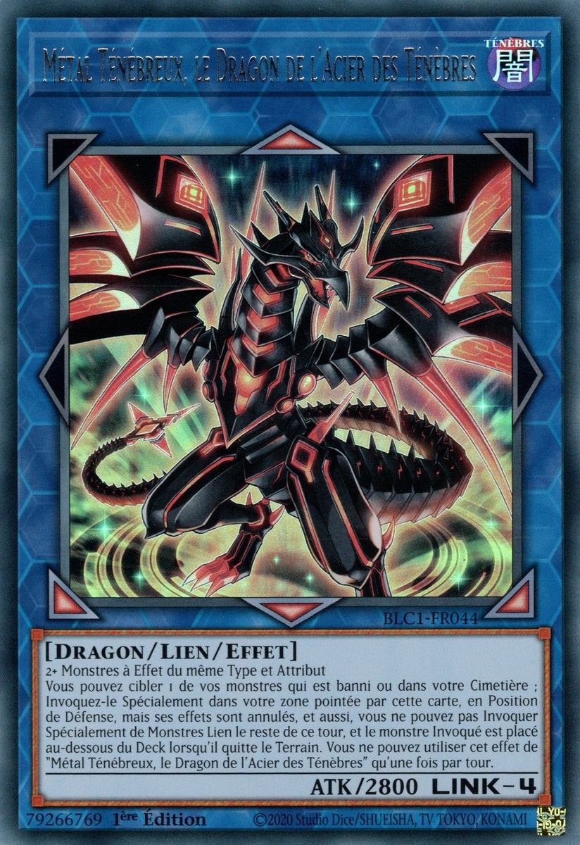 Métal Ténébreux, le Dragon de l'Acier des Ténèbres - BLC1-FR044 (Argent)