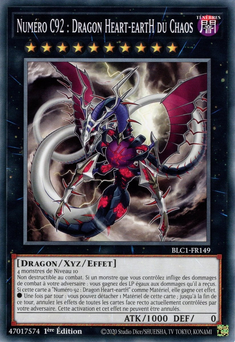Numéro C92 : Dragon Heart-eartH du Chaos - BLC1-FR149