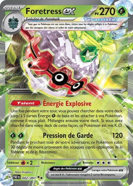 Foretress EX - 002/091 - Destinées de Paldea