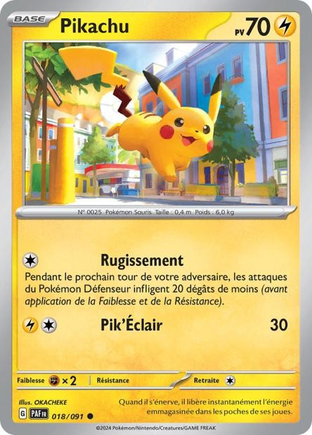 Pikachu - 018/091 - Destinées de Paldea