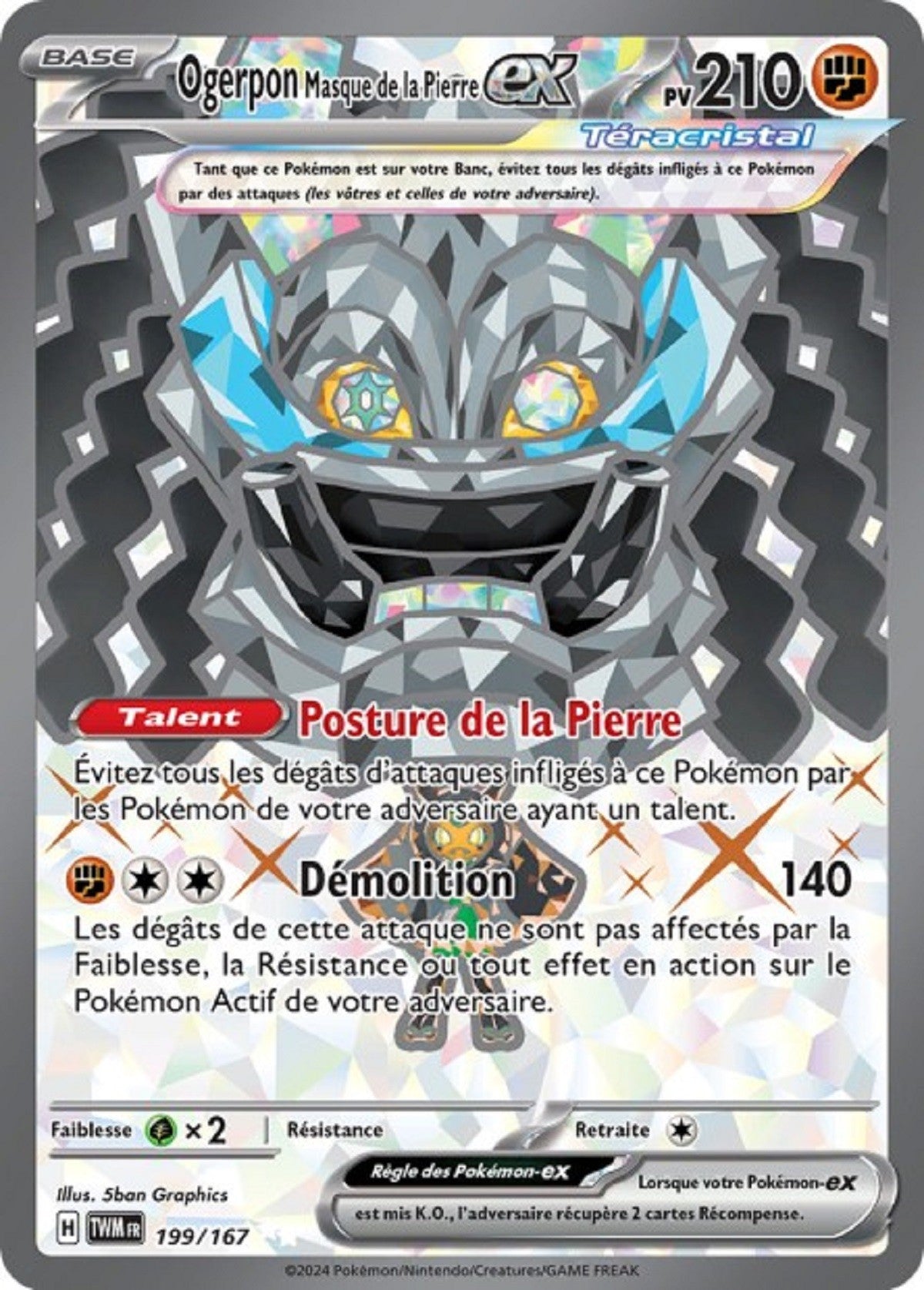 Ogerpon Masque de la Pierre ex - 199/167