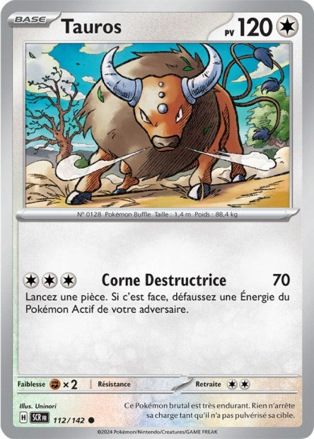 Tauros - 112/142 - Pokémon - Couronne Stellaire