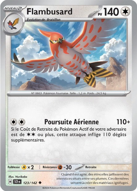 Flambusard - 123/142 - Pokémon - Couronne Stellaire