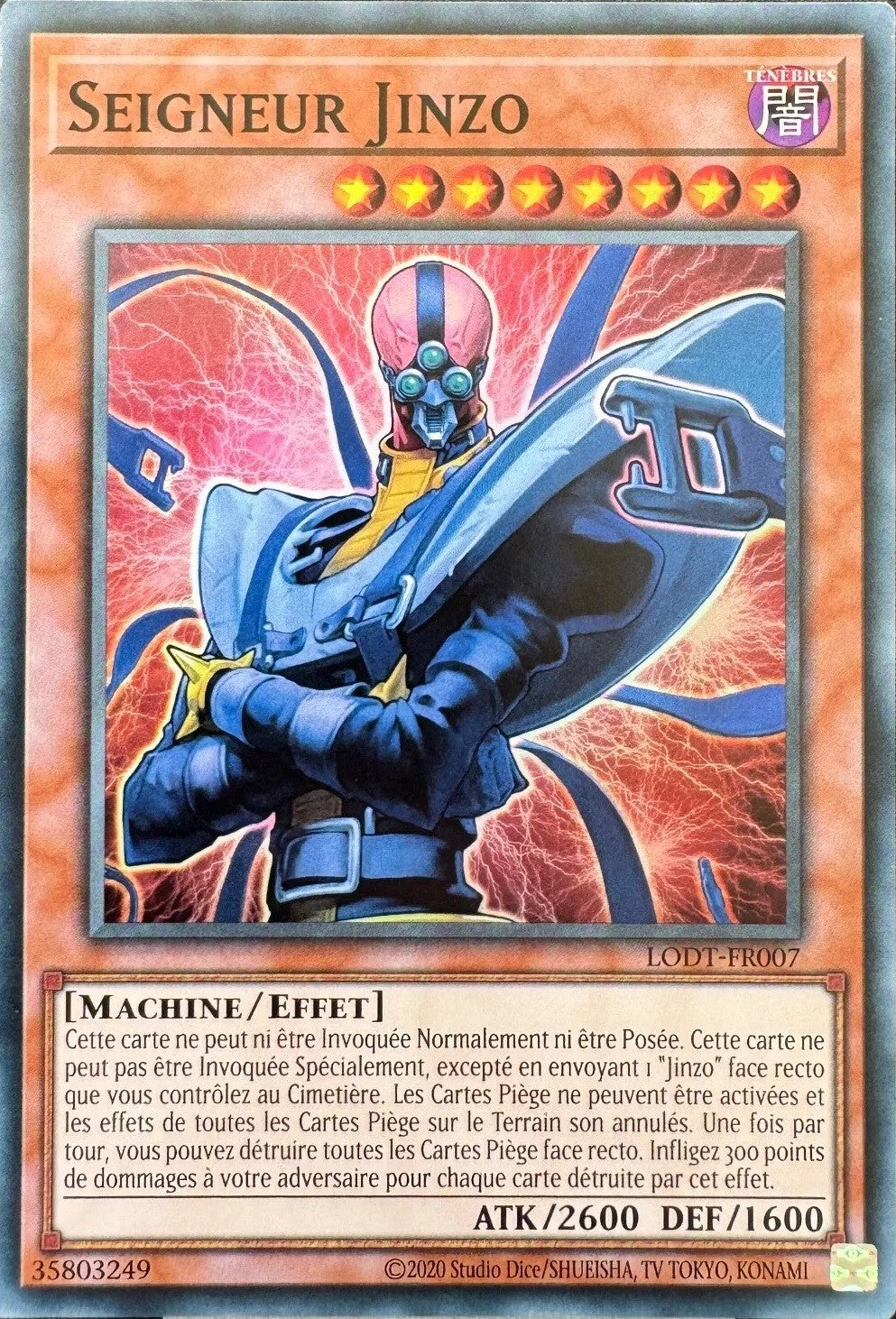 Seigneur Jinzo (V.2 - Super Rare) - LODT-FR007