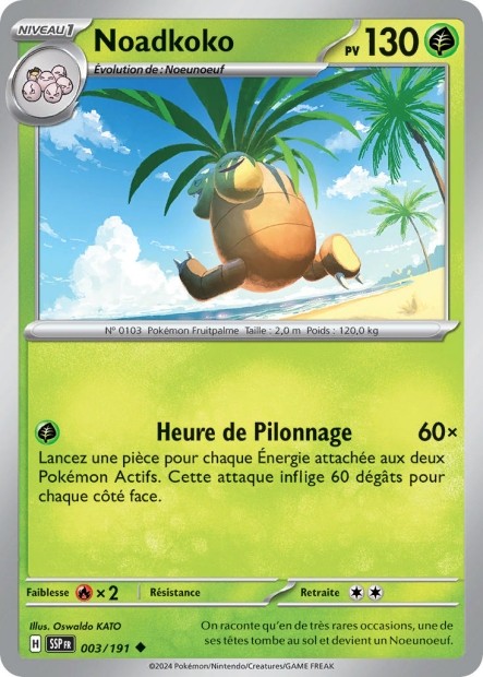 Noadkoko (SSP 003/191) - Carte Pokémon Étincelles Déferlantes EV08