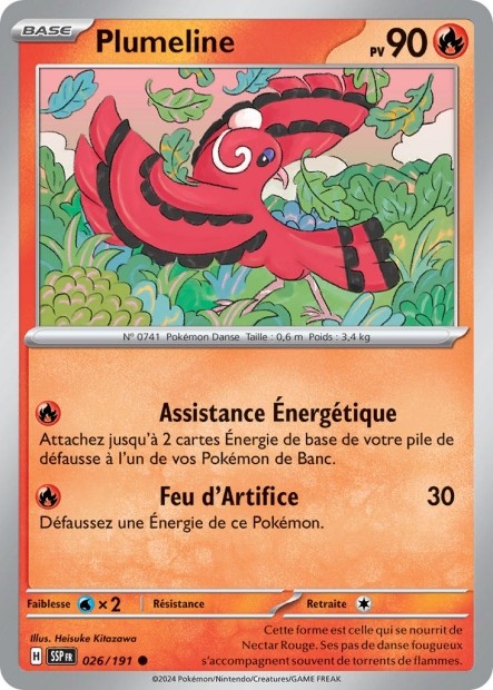 Plumeline (SSP 026/191) - Carte Pokémon Étincelles Déferlantes EV08