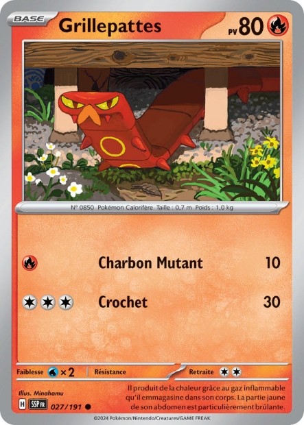 Grillepattes (SSP 027/191) - Carte Pokémon Étincelles Déferlantes EV08