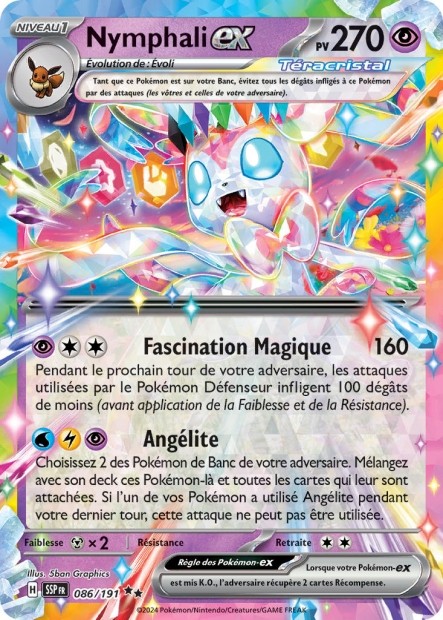 Nymphali ex (SSP 086/191) - Carte Pokémon Étincelles Déferlantes EV08
