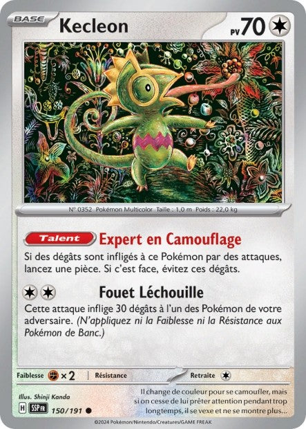 Kecleon (SSP 150/191) - Carte Pokémon Étincelles Déferlantes EV08
