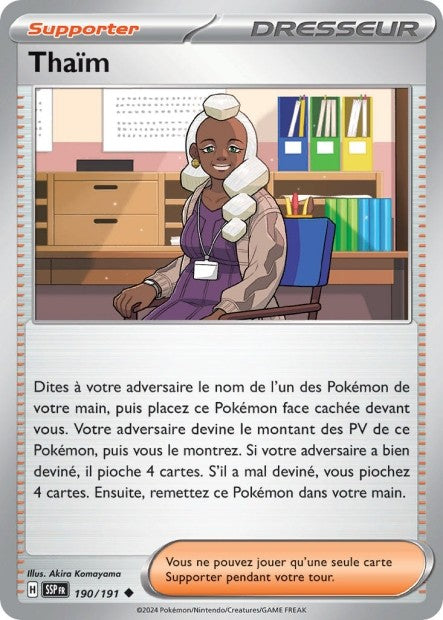 Thaïm (SSP 190/191) - Carte Pokémon Étincelles Déferlantes EV08