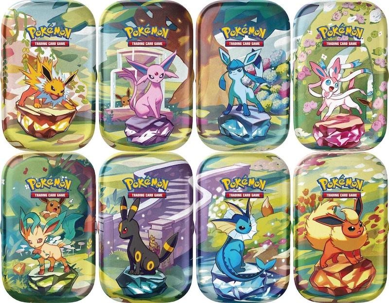 Pokémon - Display de 8 Pokébox / Mini Tins EV08.5 : Évolutions Prismatiques