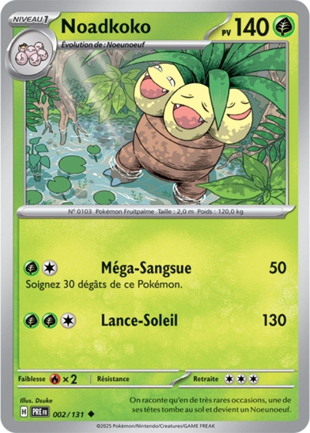 Pokémon - Noadkoko (PRE 002/131) - Évolutions Prismatiques