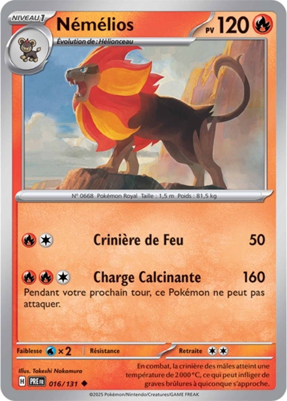 Pokémon - Némélios (PRE 016/131) - Évolutions Prismatiques