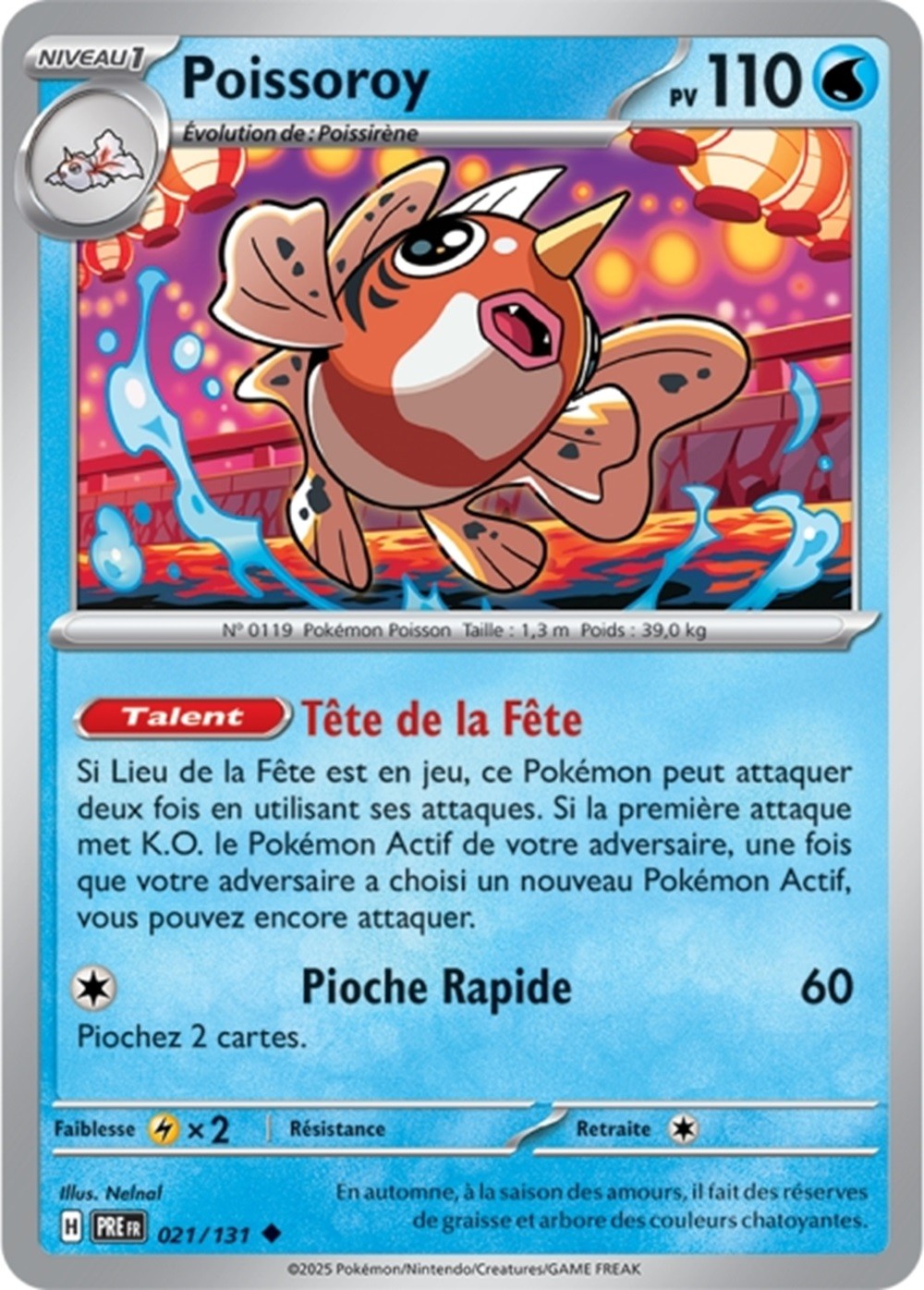 Pokémon - Poissoroy (PRE 021/131) - Évolutions Prismatiques
