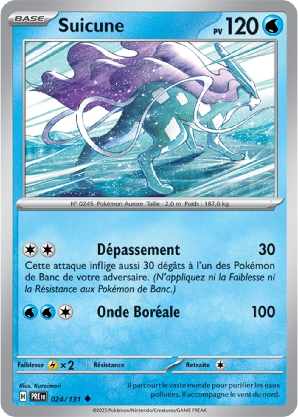 Pokémon - Suicune (PRE 024/131) - Évolutions Prismatiques