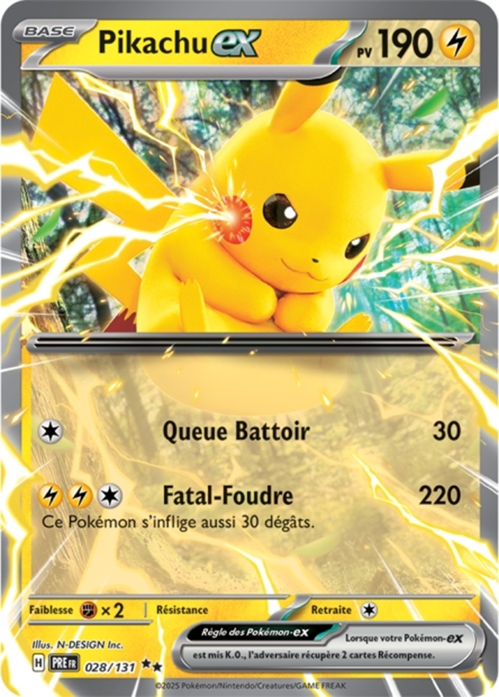 Pokémon - Pikachu ex (PRE 028/131) - Évolutions Prismatiques