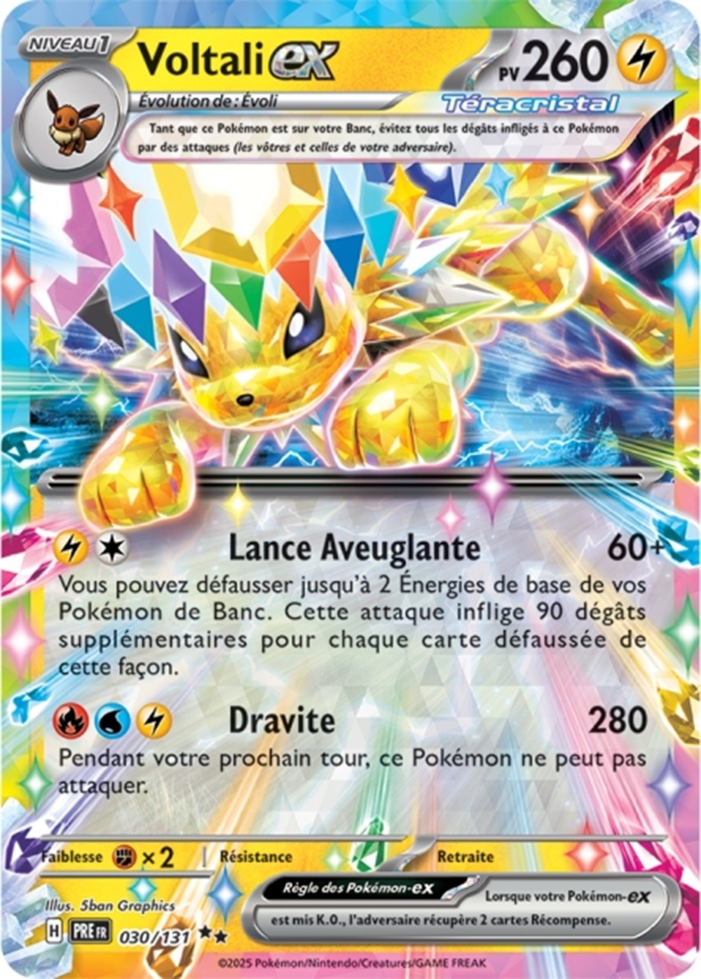 Pokémon - Voltali ex (PRE 030/131) - Évolutions Prismatiques