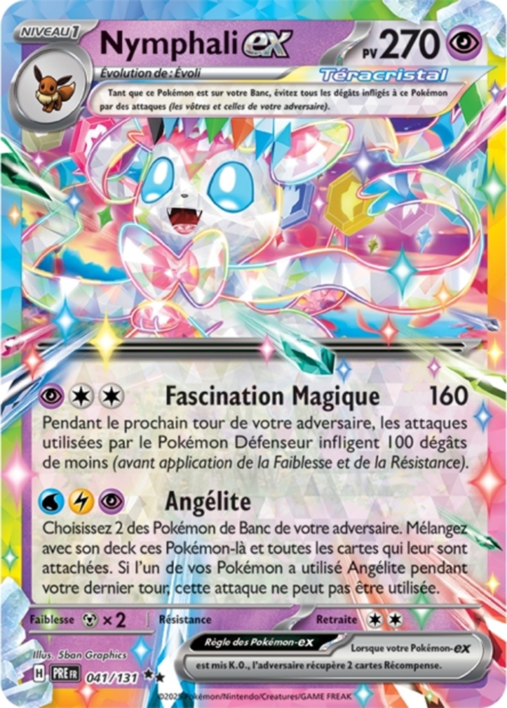 Pokémon - Nymphali ex (PRE 041/131) - Évolutions Prismatiques