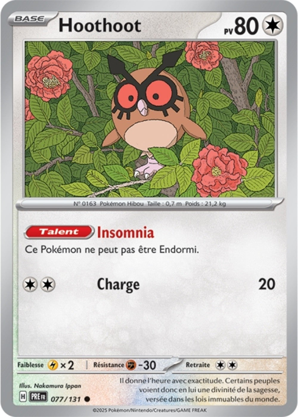 Pokémon - Hoothoot (PRE 077/131) - Évolutions Prismatiques