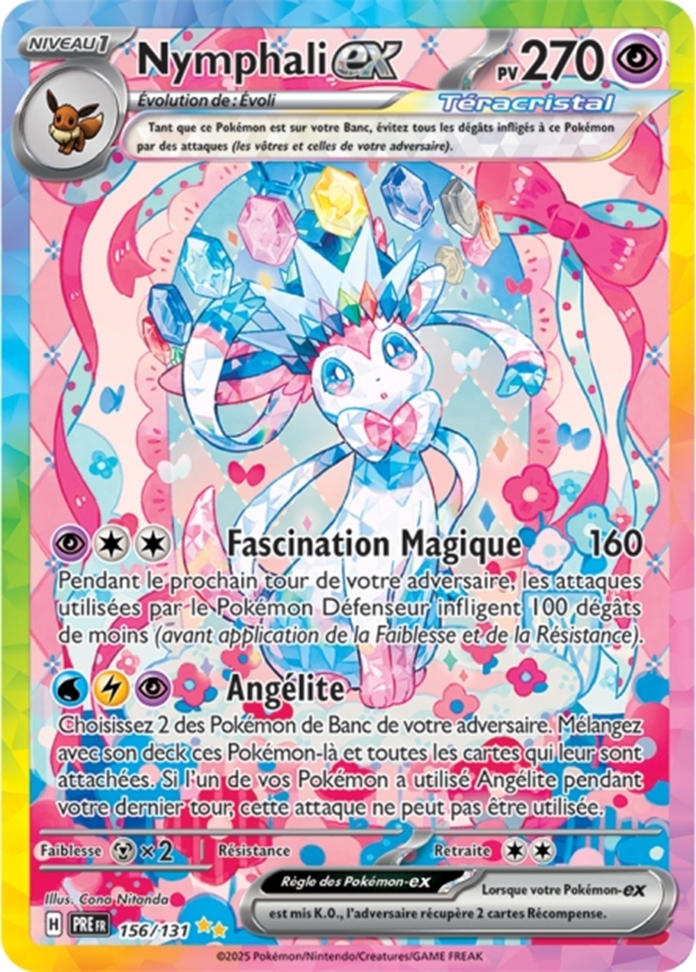 Pokémon - Nymphali ex (PRE 156/131) - Évolutions Prismatiques