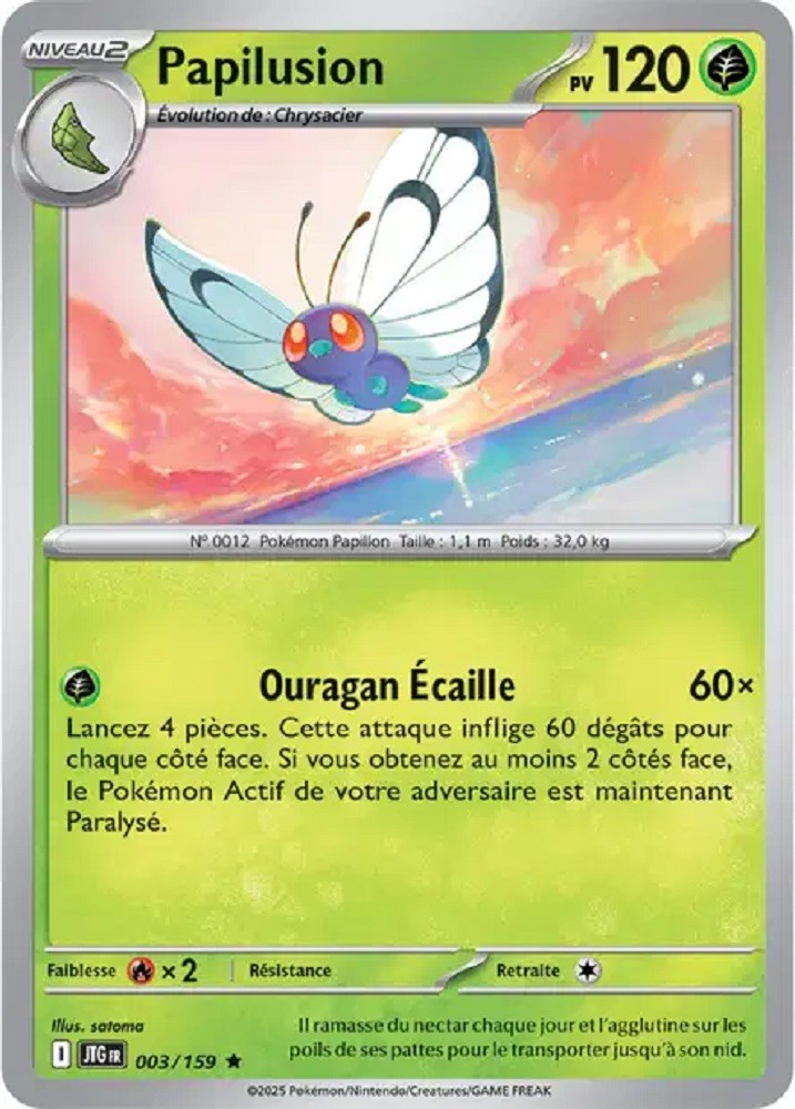 Pokémon - Papilusion (JTG 003/159) - Aventures Ensemble