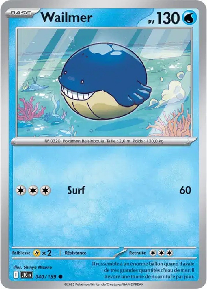 Pokémon - Wailmer (JTG 040/159) - Aventures Ensemble