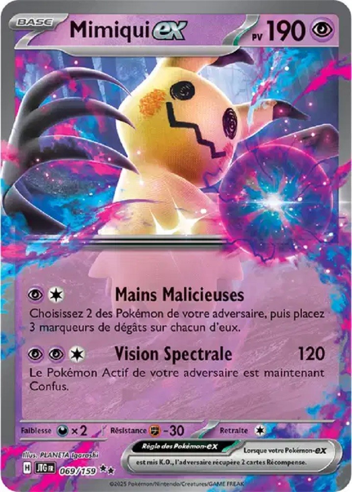 Pokémon - Mimiqui ex (JTG 069/159) - Aventures Ensemble