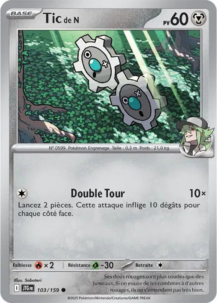 Pokémon - Tic de N (JTG 103/159) - Aventures Ensemble