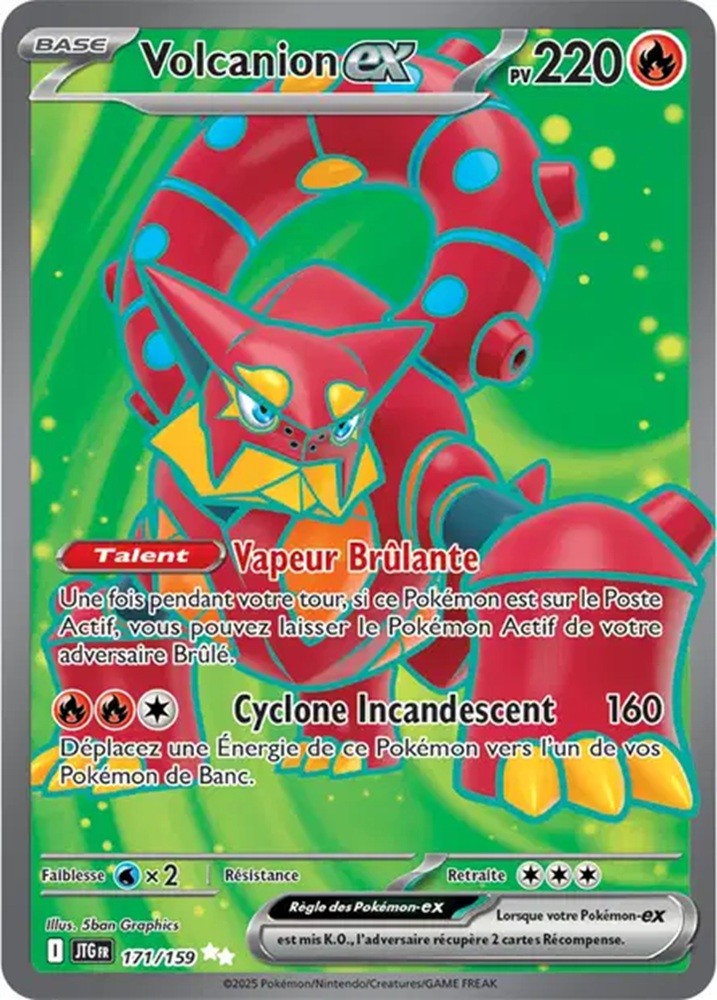Pokémon - Volcanion ex (JTG 171/159) - Aventures Ensemble