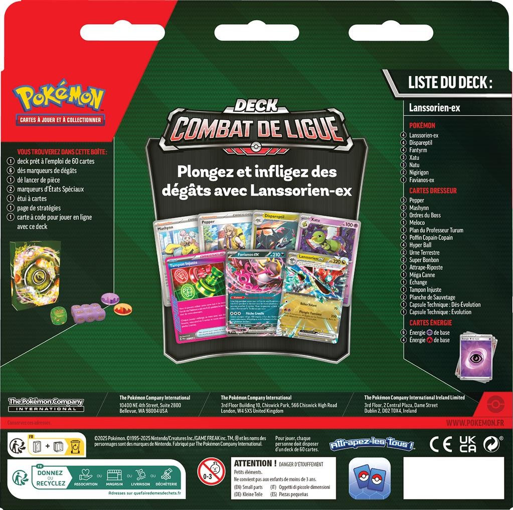 Pokémon - Deck Combat de Ligue : Lanssorien-ex