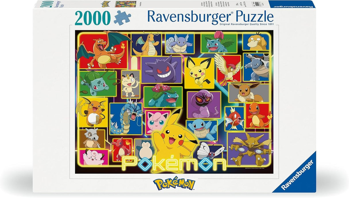 Pokémon - Puzzle Pokémon Lumineux - 2000 pièces - Ravensburger