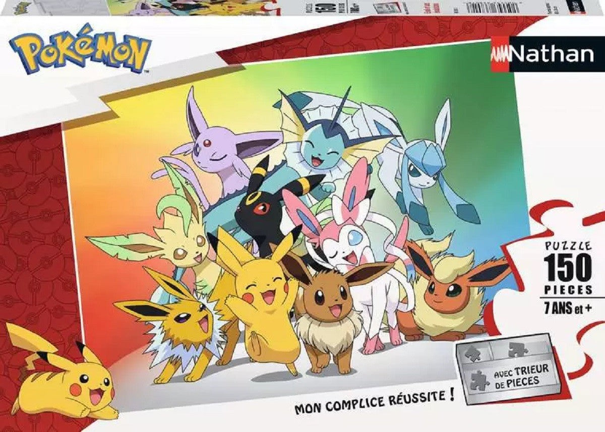 Pokémon - Puzzle Évoli et ses Évolutions - 150 pièces - Nathan