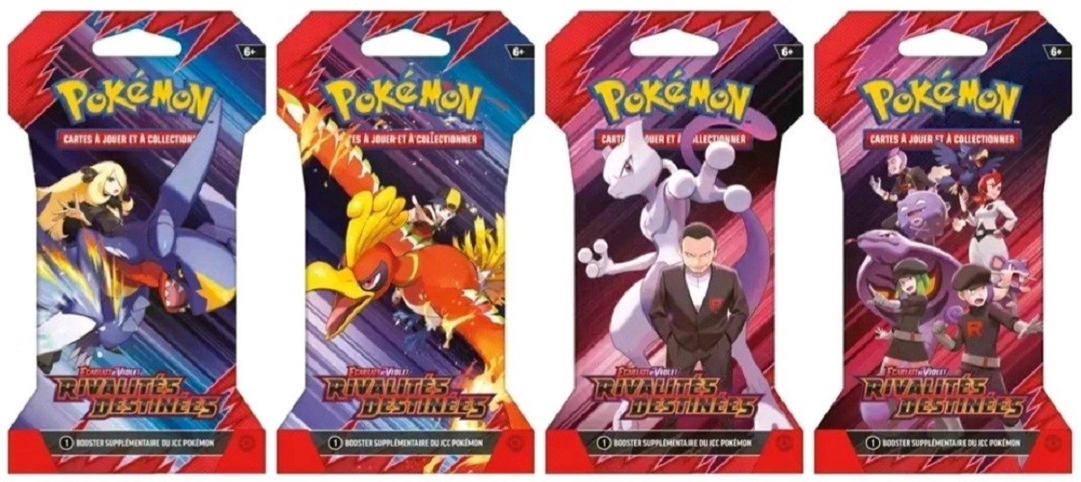Pokémon - Artset de 4 Boosters sous Blister EV10 : Rivalités Destinées - Pokémon