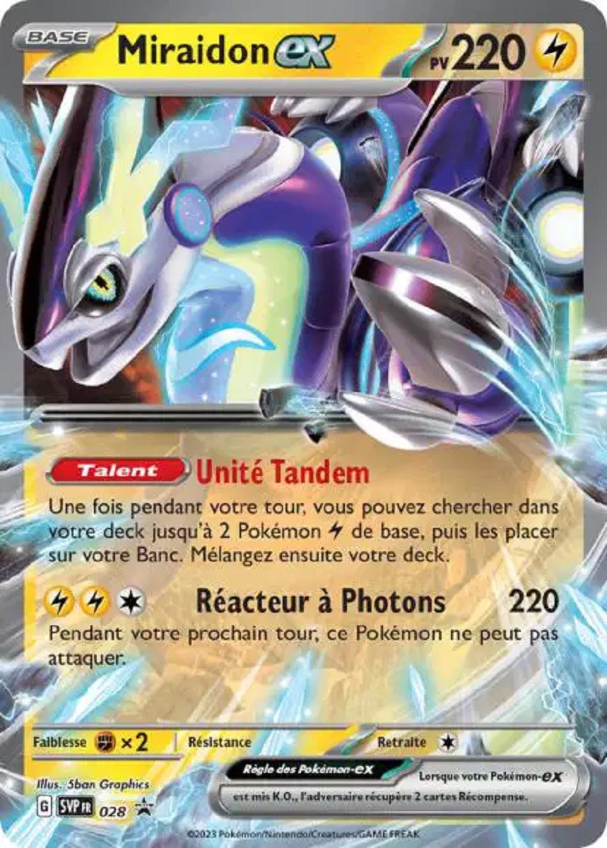 Miraidon ex (SVP 028) - Promo Écarlate & Violet - Carte Pokémon