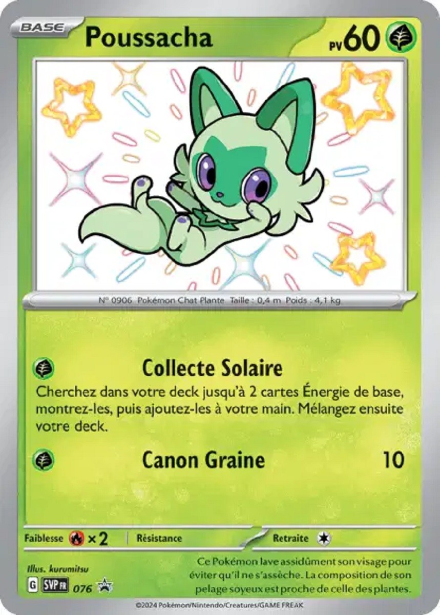 Poussacha (SVP 076) - Promo Écarlate & Violet - Carte Pokémon