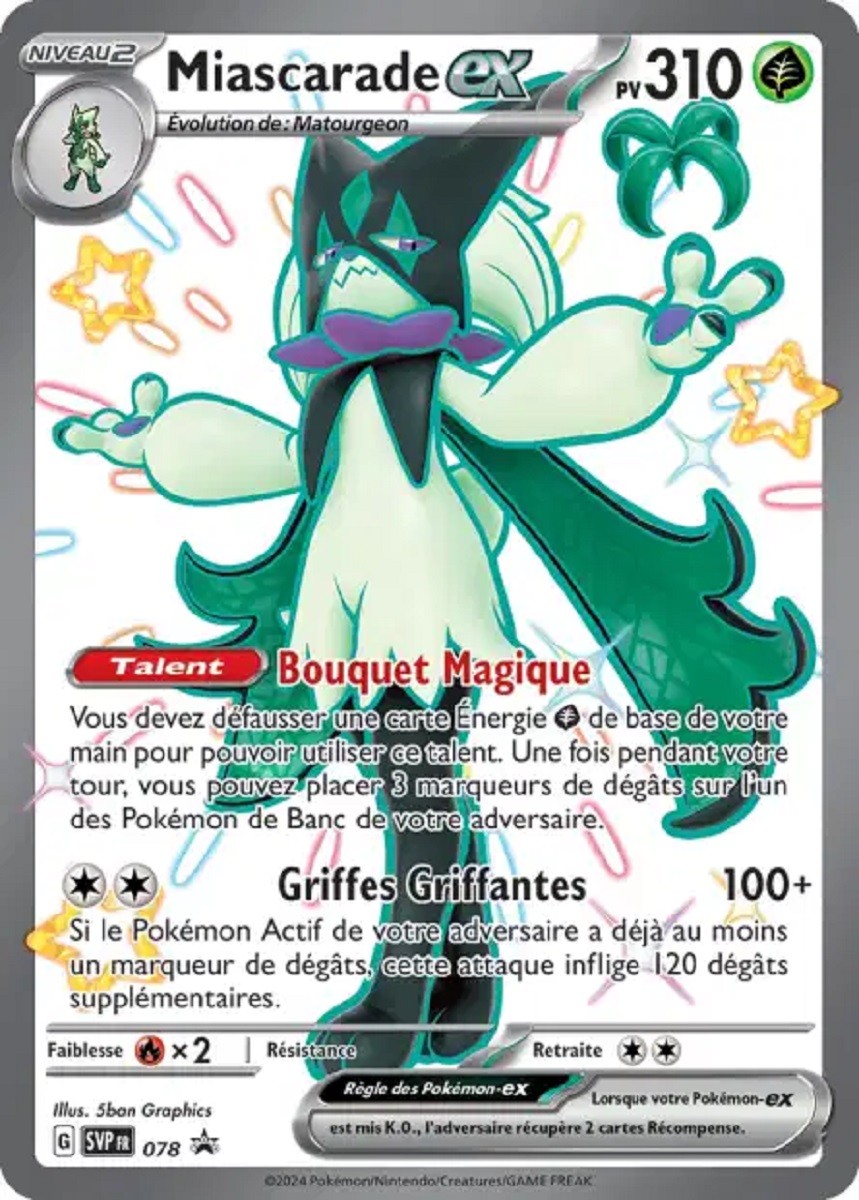 Miascarade ex (SVP 078) - Promo Écarlate & Violet - Carte Pokémon