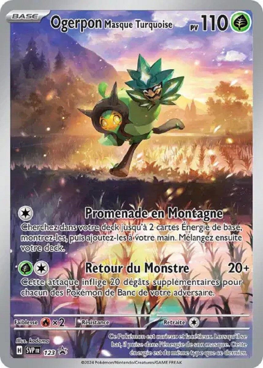 Ogerpon Masque Turquoise (SVP 123) - Promo Écarlate & Violet - Carte Pokémon