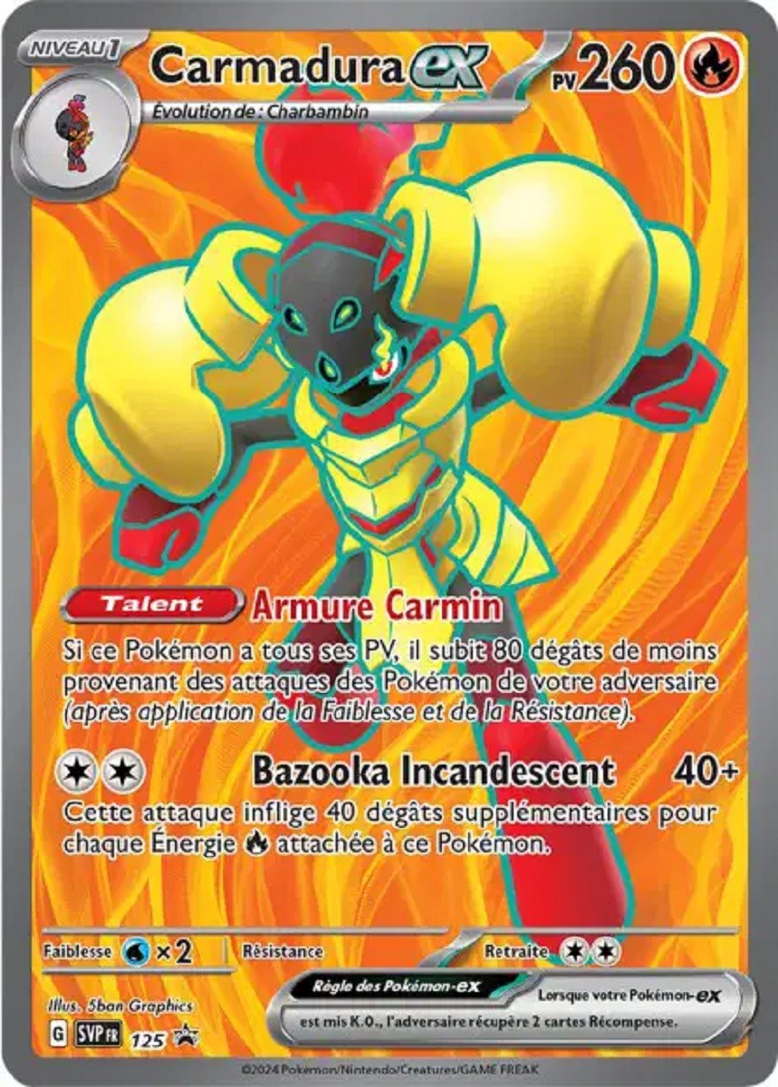 Carmadura-ex (Écarlate et Violet Faille Paradoxe 218) - Poképédia