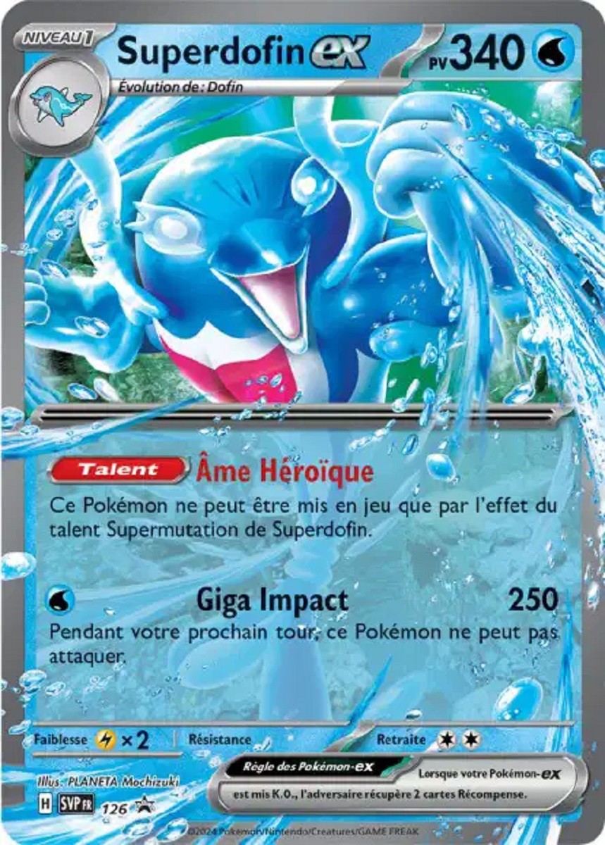 Superdofin ex (SVP 126) - Promo Écarlate & Violet - Carte Pokémon
